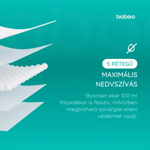 Baboo éjszakai és nappali eldobható melltartóbetét 60 db