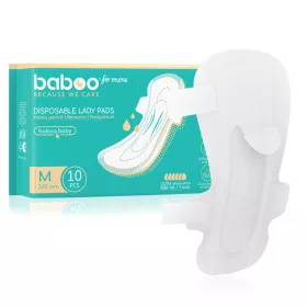 Baboo eldobható szülés utáni betét, 10 db, M, 340 mm