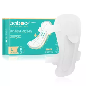 Baboo eldobható szülés utáni betét, 8 db, L, 425 mm