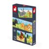 Janod 02710 Puzzle Trionimo - Párosító játék 30 db-os