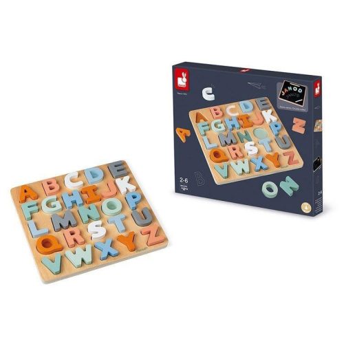 Janod 04412 Terbeli betűk ügyességi oktató játék puzzle