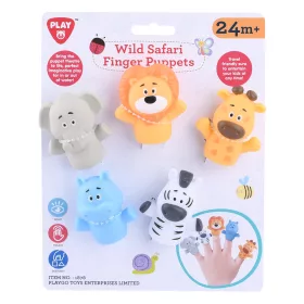 Playgo ujjbábok - szafari állatok - 5db-os