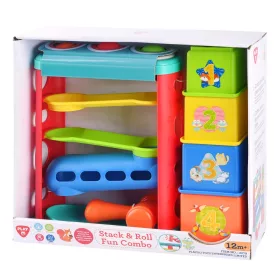 Playgo kalapácsos golyópálya építőkockákkal