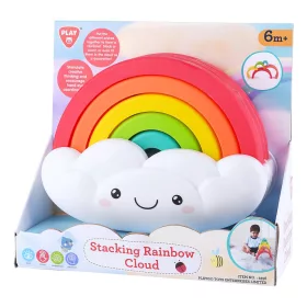 Playgo szivárványos vidám felhő bébijáték