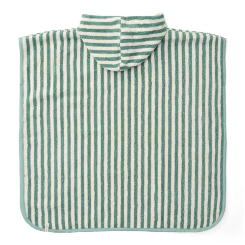 Little Dutch fürdőponcsó Seashells and Stripes Surf - Blue