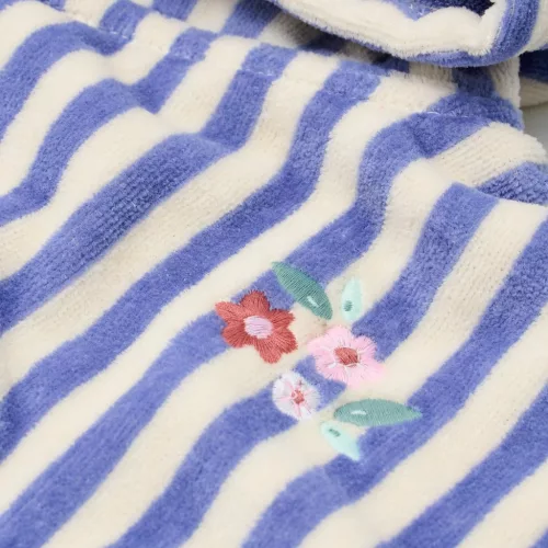 Little Dutch fürdőponcsó Dreamy Purple Stripe - One size