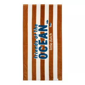   Little Dutch strandtörölköző Ocean World Brown Stripe - 60cm X 120cm
