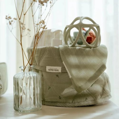 Little Dutch kerek tároló 20x15 cm - Pure Sage