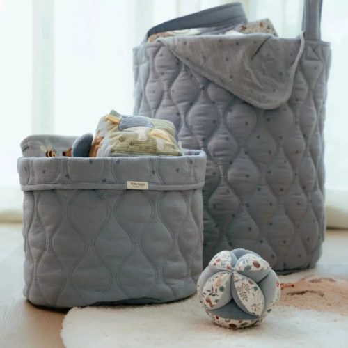 Little Dutch kerek tároló 30x25 cm - Pure Denim Blue