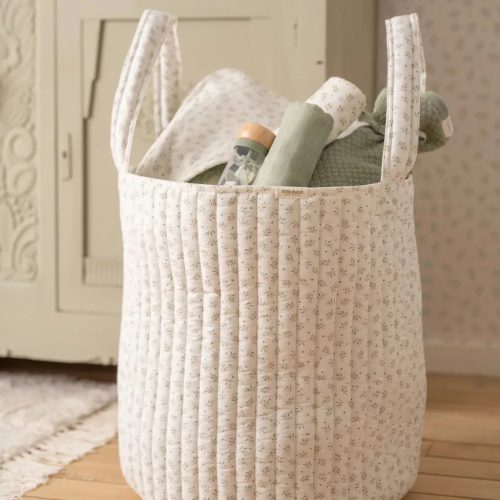 Little Dutch kerek tárolókosár 35x45 cm - Blueberry Leaves