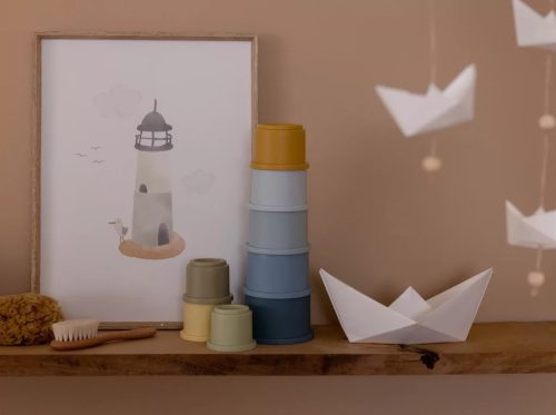 Little Dutch poharas toronyépítő - kék