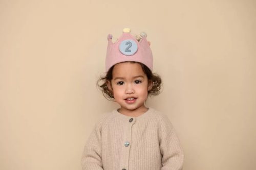 Little Dutch gyerek születésnapi korona számokkal - pink