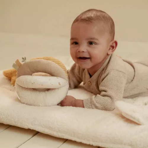 Little Dutch készségfejlesztő plüss labda - Newborn Naturals