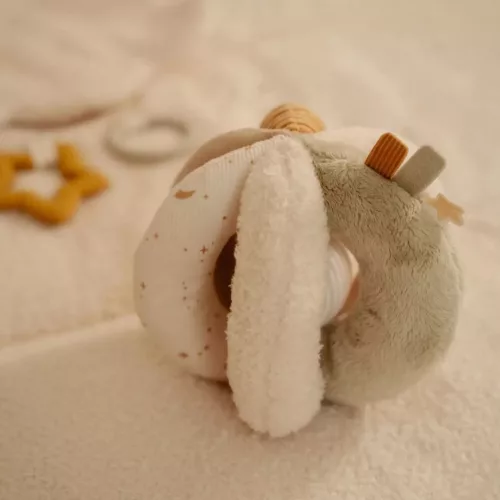 Little Dutch készségfejlesztő plüss labda - Newborn Naturals