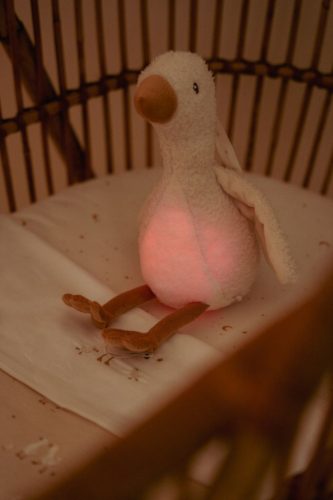 Little Dutch Alvást segítő zenélő gúnár éjjeli fénnyel - Newborn Naturals