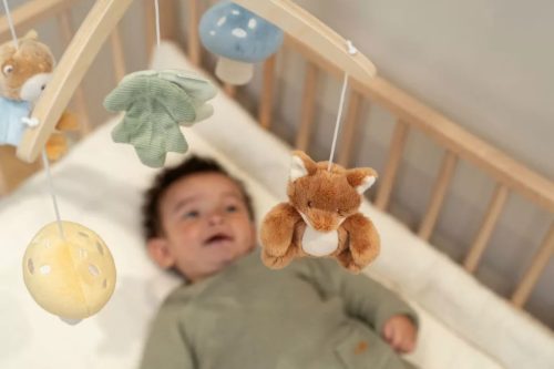 Little Dutch zenélő körforgó natúr fa vázzal - Forest Friends