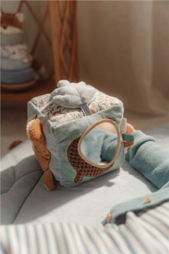 Little Dutch készségfejlesztő plüss kocka - Forest Friends