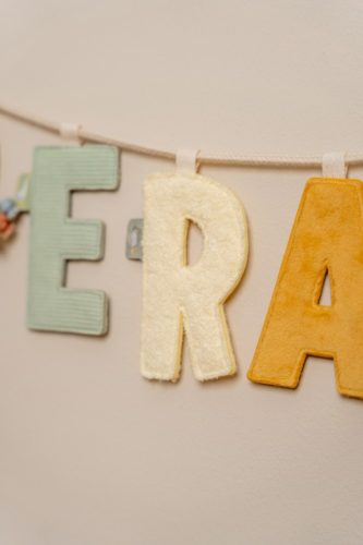 Little Dutch felfűzhető textil betű - A