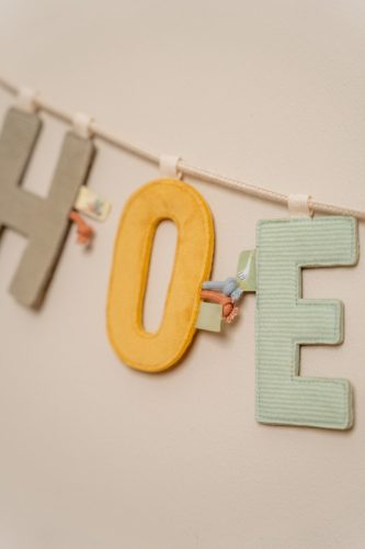 Little Dutch felfűzhető textil betű - E