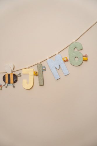 Little Dutch felfűzhető textil betű - M