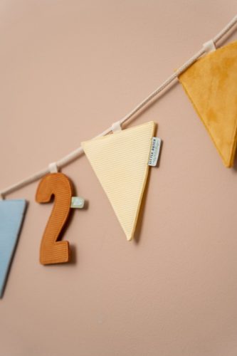 Little Dutch felfűzhető zászló - okker sárga