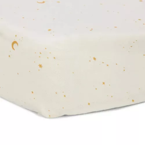 Little Dutch Gumis lepedő 70x140_150 cm - Moon & Stars