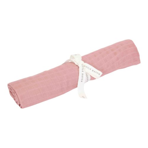 Little Dutch muszlin textilpelenka 120x120 cm - Pure Pink Blossom