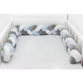 Scamp Fonott rácsvédő - 210cm Fehér-szürke-babakék