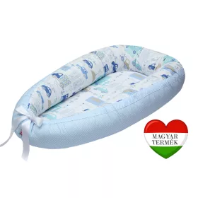   Scamp babafészek - kókuszbetétes /BlueCarDots (Kisautós babafészek)