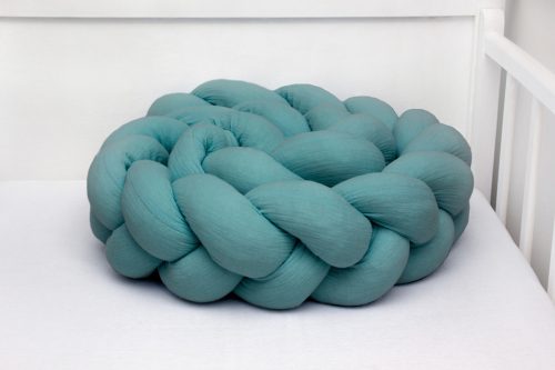 Scamp Fonott rácsvédő muszlin anyagból - 210cm emerald