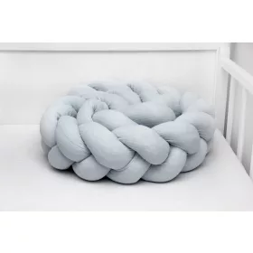 Scamp Fonott rácsvédő muszlin anyagból - 210cm silver