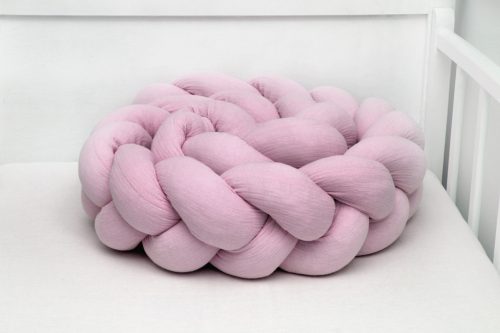Scamp Fonott rácsvédő muszlin anyagból - 210cm rose blush