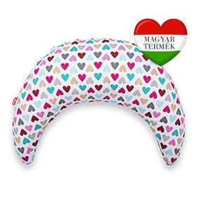   Scamp félhold szoptatós párna pamutvászon huzattal /ColorfulHeart