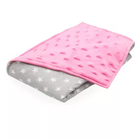 Scamp Minky-vászon takaró (Pink Grey)