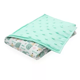 Scamp Minky-vászon takaró (Green Hedgehog)