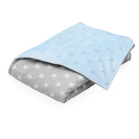 Scamp Minky-vászon takaró (Blue Grey Stars)