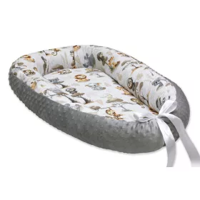 Scamp minky-vászon babafészek /ForestAnimal