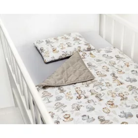 Scamp velvet ágynemű garnitúra / BrownAnimals