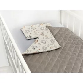 Scamp velvet ágynemű garnitúra / BeigeAnimals