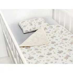 Scamp velvet ágynemű garnitúra / CloudCoalaVanilla