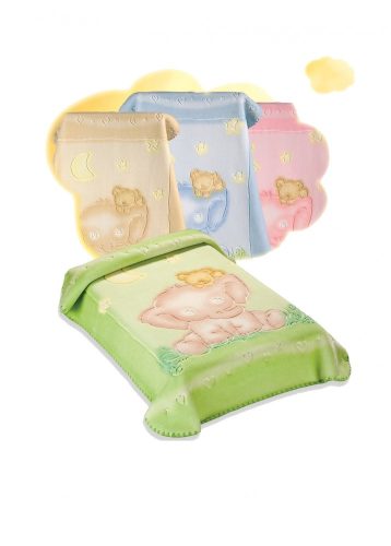 Belpla Baby Perla gold pléd (535) 110x140 - sárga dobozos