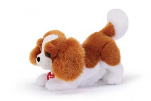Trudi Cavalier King Marley kutya, fehér-barna - 13cm