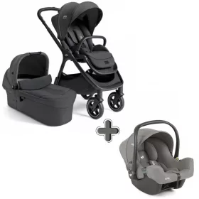   Joie Signature Finiti 2in1 babakocsi Ebony + i-Snug 2 hordozó Pebble