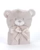Mora POMPON BEAR P86 pléd 75x95 02 - beige dobozos