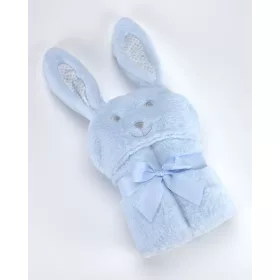 Mora POMPON RABBIT P88 pléd 75*95 05 - blue dobozos