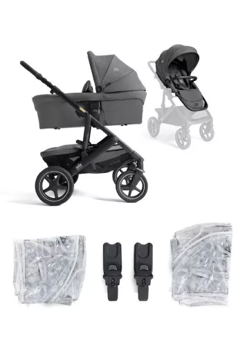 Joie Signature Vinca 2in1 babakocsi + Ramble XL mózeskosár - Ebony