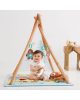 Skip Hop játszószőnyeg játékhíddal Camping Cub