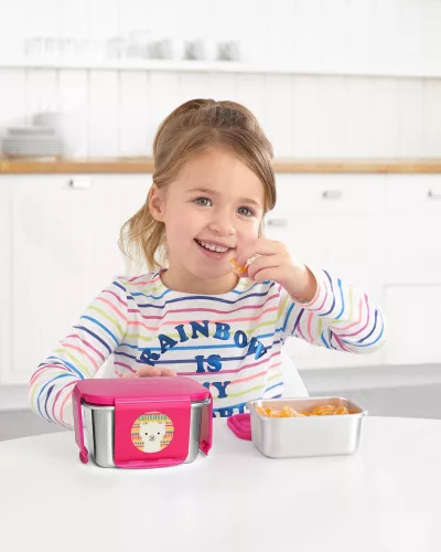 Skip Hop Zoo Rozsdamentes acél ebédkészlet - Láma