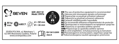 Seven Polska Nagy fa gördeszka - MANDALORIAN LOGO