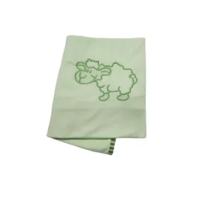 Vaganza Pamut babatakaró, hímzett 70×90 – Zöld/Bari